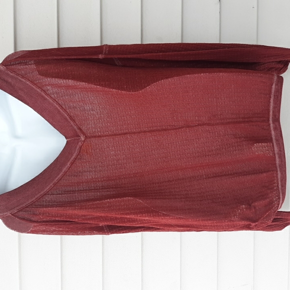 We the free free people south side thermal top double v neck slouchy oversized - Picture 5 of 8